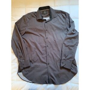 WRK Work Rest Karma Button Down 4 Way Stretch, Men's‎ Sz 17, Brown
